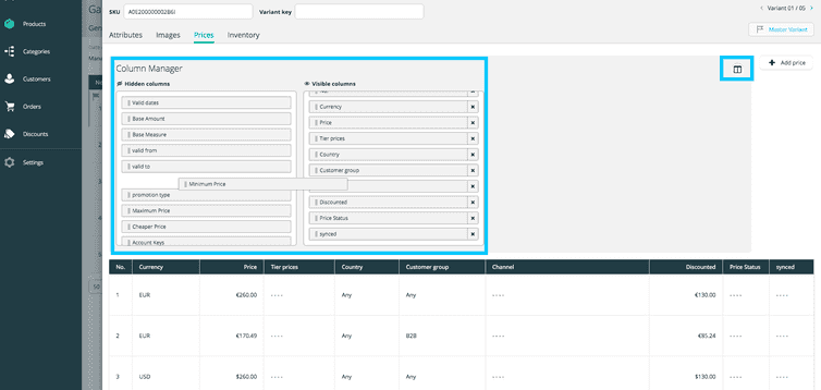 column-manager variants-price-list